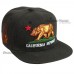 CALI Baseball Cap California Republic Bear Embroidered Snapback Hat Flat Visor  eb-18329063